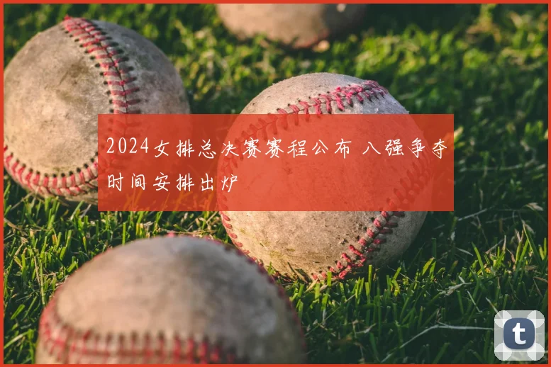 2024女排总决赛赛程公布 八强争夺时间安排出炉